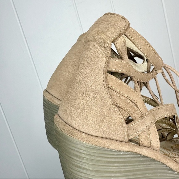 Fly London Tan Gladiator Shooties Yuke Cutouts Style Sandals Shoe Size 40 US 9 - Picture 4 of 8